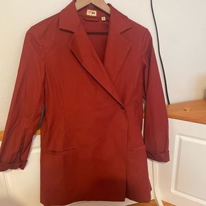 Uniqlo long line blazer trench